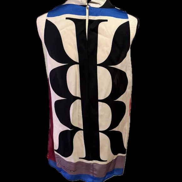 REISS Keeley Scarf Print Top - Size 10 - Picture 3 of 4